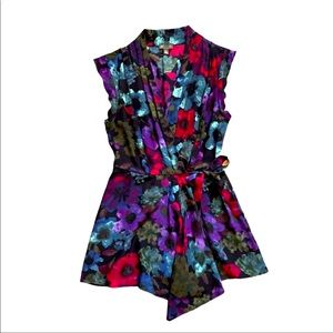 Anthropologie flutter wrap top